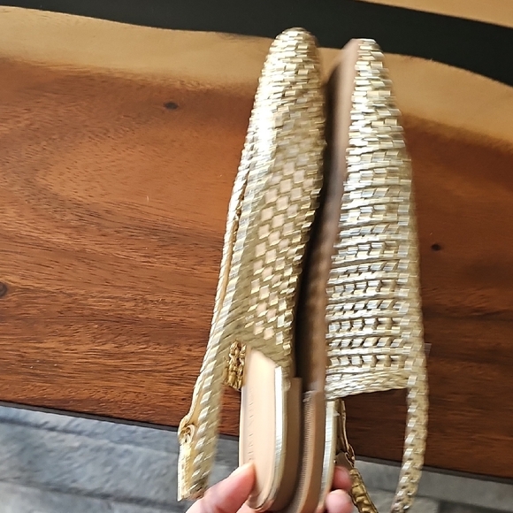 Primark Metallic Woven Flats - Picture 7 of 8